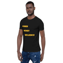 Load image into Gallery viewer, POWER MONEY INFLUENCE Logo T-Shirt