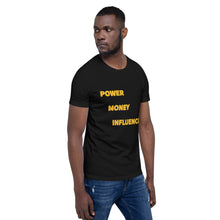 Load image into Gallery viewer, POWER MONEY INFLUENCE Logo T-Shirt
