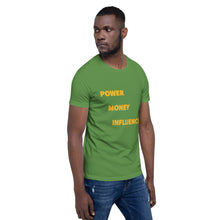 Load image into Gallery viewer, POWER MONEY INFLUENCE Logo T-Shirt