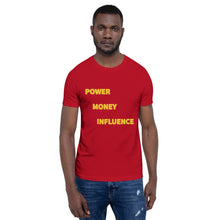 Load image into Gallery viewer, POWER MONEY INFLUENCE Logo T-Shirt