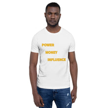 Load image into Gallery viewer, POWER MONEY INFLUENCE Logo T-Shirt